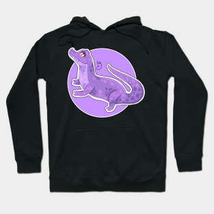 Purple crocodile Hoodie